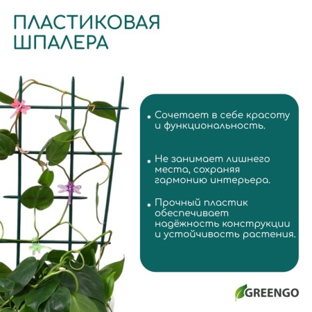 Shpalera, 48 × 29 × 0.2 cm, plastic, green, Greengo-2