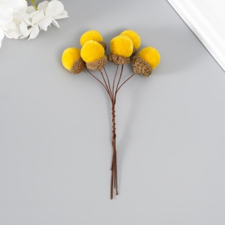 Flowers for decorating "Clat" yellow 1 bouquet = 6 branches d = 2 cm 11 cm