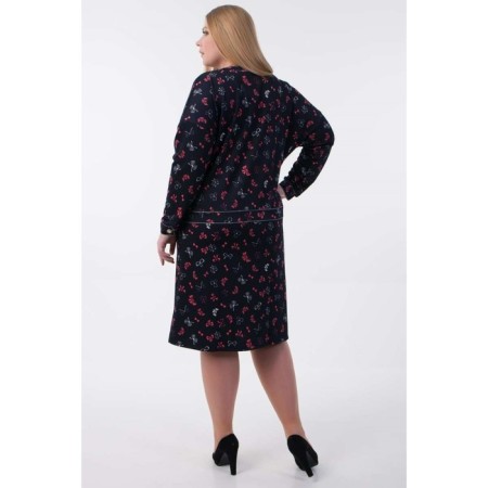 Women's dress, size 52, blue, purple color-5