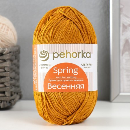 Yarn "Spring" 100% Mercerized cotton 250m/100g (447 gorchitsa)