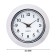 Quartz clock, D-2.5 cm, LQ377A, discrete move, silver