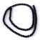 Beads made of natural stone "Black agate" set of 90 pcs., Size 1 pc. - 4 mm
