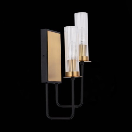 Sconces st. SL336.301.02. Delavera. 2x60 watts, E14, 15x41 cm, brown color, bronze-1