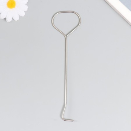 Tool for extinguishing candles (gacer) stainless steel "hook" silver 18 cm