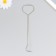 Tool for extinguishing candles (gacer) stainless steel "hook" silver 18 cm