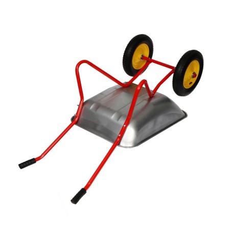 Garden car, two -wheeled: cargo/p 90 kg, volume of 65 l, red handles-4