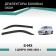Defly window deflectors for Honda S-MX, 1996-2002, 3 doors