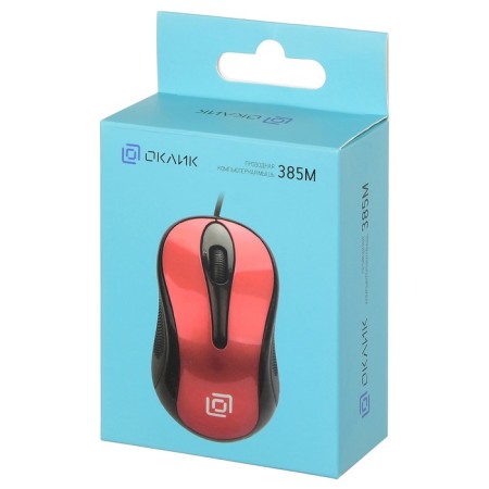 Mouse call 385M black/red optical (1000DPI) USB for a laptop (3but)-9