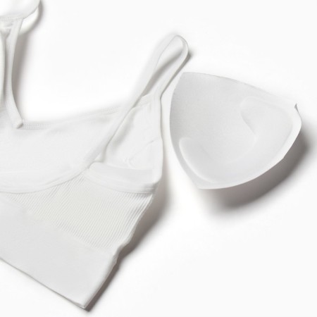 Female set (top, thongs), white color, One size (42-46)-7