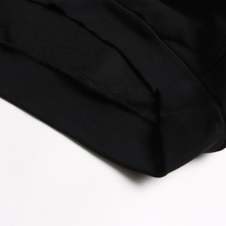 Male sweatshirt was laid down, black color, size 48-6
