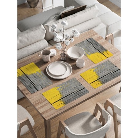 A set of napkins for setting the table "Underfred board", rectangular, rounded edges, size 30x46 cm, 4 pcs