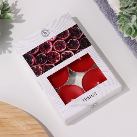 A set of tea candles flavored "grenades" in a gift box, 6 pcs-3