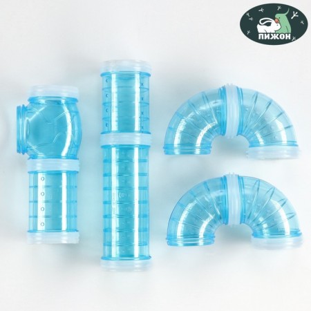 Set of labyrinth elements 24 x 22 x 6 cm, blue