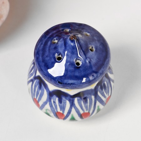 Solonka Rishtan ceramics, blue painting-1