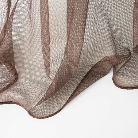 Tulle "Story", size 300x270 cm, brown color-2