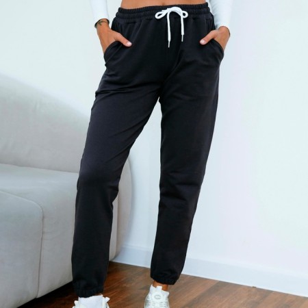 Female trousers, graphite color, size 46-4
