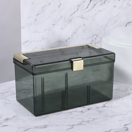 Organizer for storage, with a pen, 21.5 × 12 cm, green/golden color-3