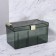 Organizer for storage, with a pen, 21.5 × 12 cm, green/golden color