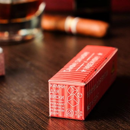 Sluts for whiskey "the strongest and most reliable. Cargo container", natural steat, 4 pcs-2