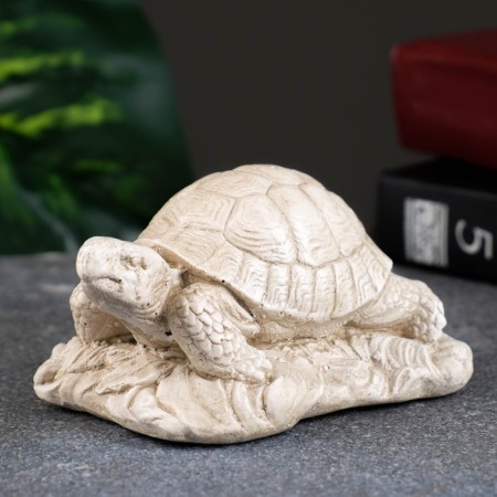 Figure "Turtle on Stone" ivory, 8x7x6cm-3