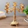 Summary Metal for 5 candles "Pattern" color gold 28x26x26 cm