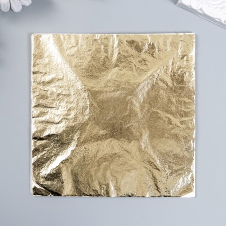 Potal for decorating a set of 50 sheets "gold" 14x14 cm in a package-1