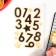 Waffle pictures edible “numbers” for cupcakes, Konfinetta cake, 1 sheet A5