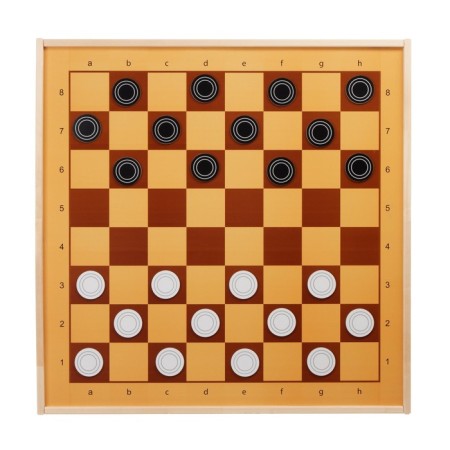 Demonstration chess and checkers 61 x 61 cm, on a magnetic board, king 6.4 cm-3