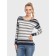 Female jumper with a decorative bar Conte Elegant, size S, Blue-gray color