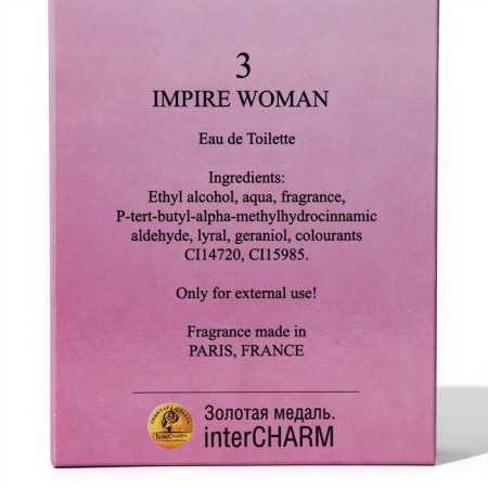 Toilet water for women Impire Woman, based on IMPERTARICE 3, D&G, 100 ml-2