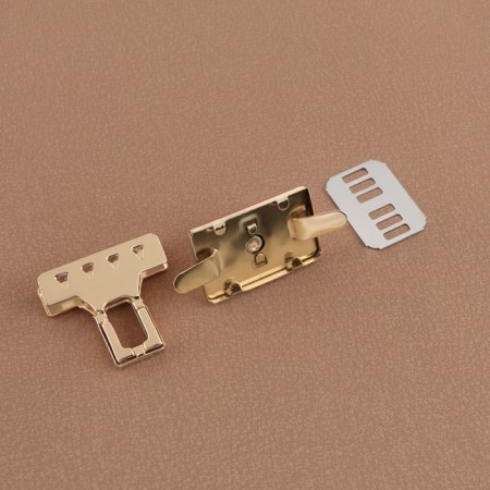 Bag -3.3 × 3.3 cm fastener, golden color-3