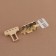 Bag -3.3 × 3.3 cm fastener, golden color