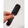 The comb wide for drying hair 18*4.5*2.2cm plastic black bag QF