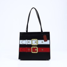 Female bag, lightning tout, black color