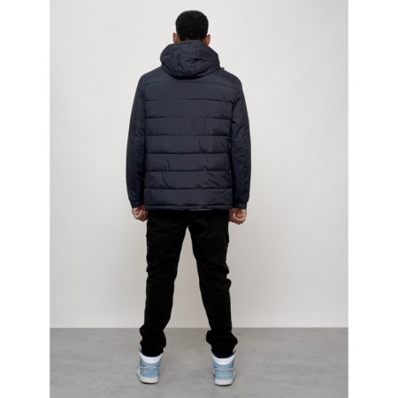 Male spring jacket, size 48, dark blue color-3