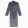 Unisex bathrobe Lovelife "Hygge" color gray, one size, microfiber, 100% p/e, 250 g/m2