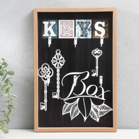 Keywood tree 6 hooks "Leaflets" 3x20x30 cm