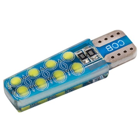 LED LED SkyWay T10 (W5W), 12 V, 16 COB diodes, without basement, 1-end, white