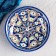 Plate of the Rishtan ceramics "Flowers", blue, deep, 20 cm mix
