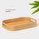 Tray with handles of the share Striata, 33 × 22 × 4.8 cm, bamboo