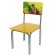 Chuel -adjustable stool "Kuzya Tale Turnip", straight back