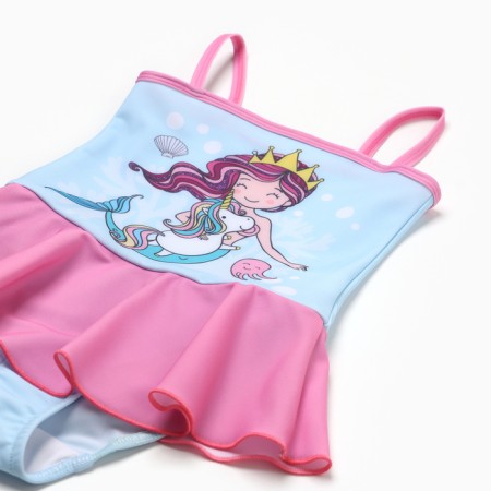 Children's swimsuit KAFTAN "Mermaid", height 110-116 (32), Blue-7