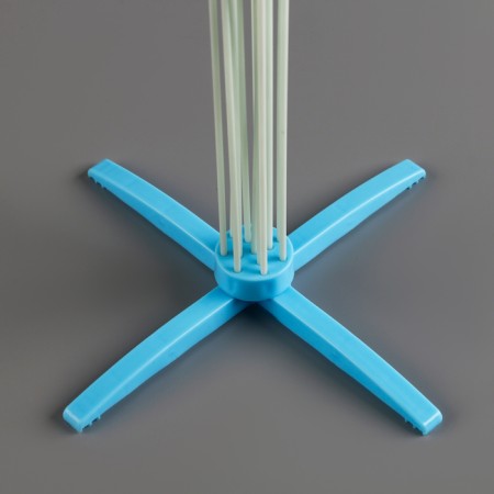 Star for balloons for 8 balls, height 80 cm, blue-3