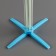 Star for balloons for 8 balls, height 80 cm, blue