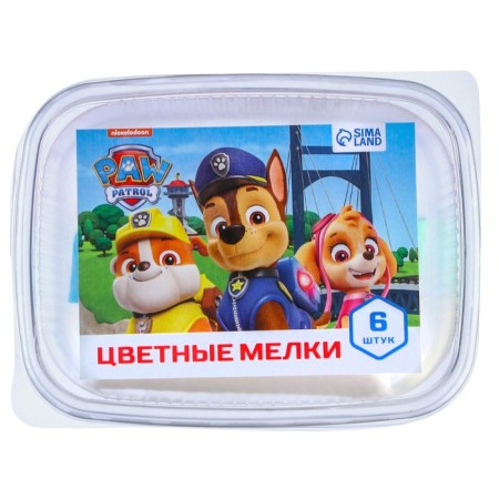 Set of colored crayons puppy patrol, 6 colors-8