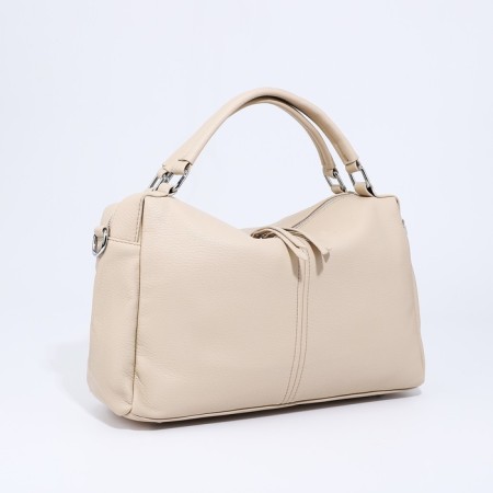 Board-sacking bag, long belt, beige color-3