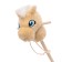 Soft toy "horse-horseman", on a stick, beige color