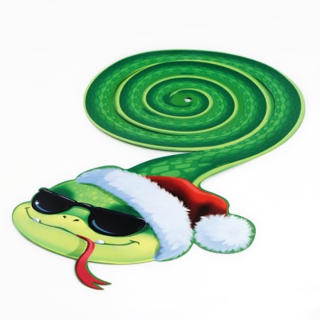 Christmas tree toy, suspension - spiral "Snake", 16 x 27 cm-3