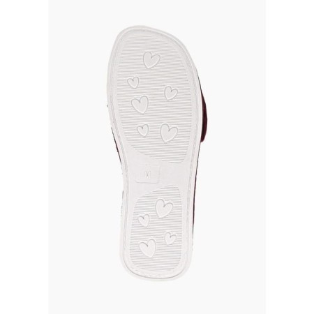 Slippers # 6 women, size 36.5, burgundy color-6