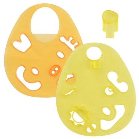 Stencil for decorating dishes "Fun"-1